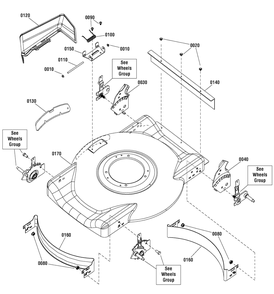 Deck Group (7501774) Diagram and Parts List for 7800882-BTPD22675 2012 Briggs and Stratton Lawn Mower